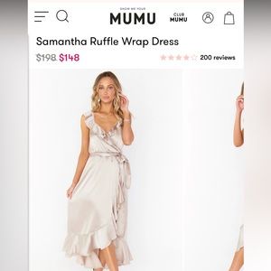 Show Me Your MuMu Samantha Ruffle Wrap Dress